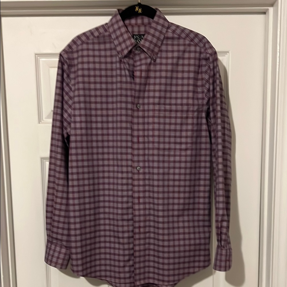 Joseph A Purple and Red Dress Shirt Versatile Style